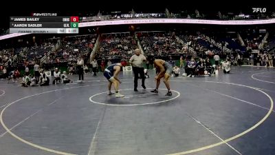4A 175 lbs Champ. Round 1 - James Bailey, East Mecklenburg High School vs Aaron Sadler, Green Level