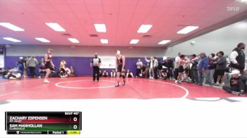 132 lbs Cons. Round 3 - Zachary Espensen, Mt. Juliet vs Sam Manhollan, Clarksville