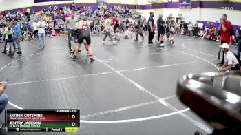 125 lbs Quarterfinal - Jayden Cotsmire, Stratford Youth Wrestling vs Jentry Jackson, KC Elite Training Center