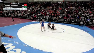 4A 110 lbs Quarterfinal - Mallory Matravers, Stansbury vs Livia Meeds, Bear River