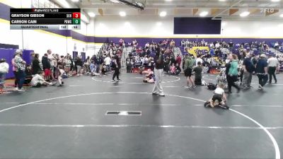 50 lbs Quarterfinal - Carson Cain, Project Destiny Wrestling Club vs Grayson Gibson, Suplex City Raptors