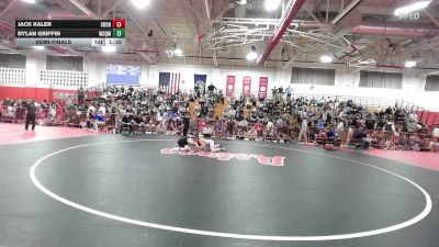 132 lbs Semifinal - Jack Kaler, Souhegan vs Dylan Griffin, Winnisquam