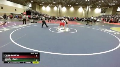 190B Quarterfinal - Kaiden Lewis, PONCA CITY vs Caleb Ransom, Red Oak