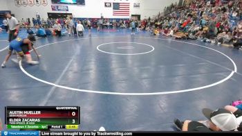 100 lbs Quarterfinal - Austin Mueller, Dean Morgan vs Elder Zacarias, Twin Spruce Jr High