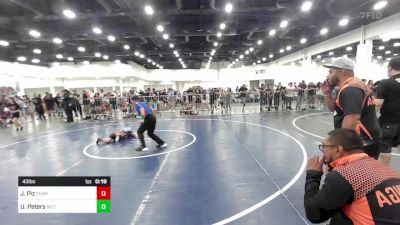 43 lbs 2nd Place - Josiah Piz, Team Coalinga vs Uila Peters, No Team