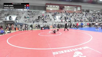 U23 Women - 53 lbs Cons. Round 3 - Chloe Ayres, CA vs Isabell Ortiz, KS