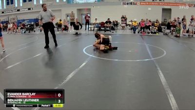 88 lbs Round 3 (6 Team) - Evander Barclay, Florida Scorpions vs Benjamin Leuthner, Riverdale WC