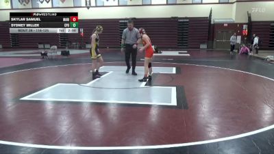 116-125 lbs 1st Place Match - Sydney Miller, Center Point-Urbana Girls vs Skylar Samuel, Marion Girls