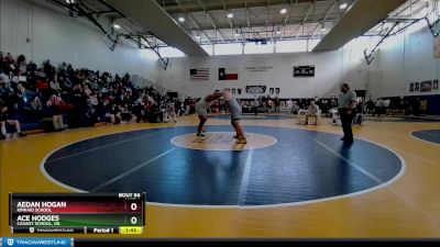 285 lbs Semifinal - Aedan Hogan, Kinkaid School vs Ace Hodges, Casady School, Ok