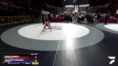 56 lbs Cons. Semi - Judah Moreno, Wolf Pack WC vs Kingston Mercurio, California