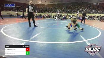 37 lbs Quarterfinal - Stetson Phillips, Smith Wrestling Academy vs Paxton Leece, L-Town Titans