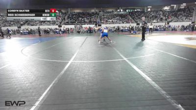 160 lbs Consi Of 32 #2 - Corbyn Baxter, Bethel vs Reid Schneeberger, Newkirk