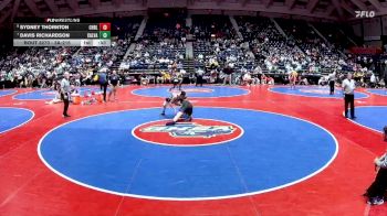3A-215 lbs Cons. Round 2 - Davis Richardson, Calvary Day School vs Sydney Thornton, Cherokee Bluff