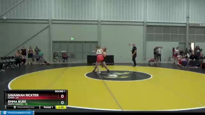 164 lbs Round 1 (6 Team) - Savannah Rickter, Idaho vs Emma Buee, North ...