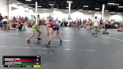 120 lbs Round 3 (4 Team) - Jackson Polifka, PA Alliance vs Brendon Tobin, Outsiders WC