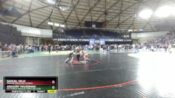 59 lbs Champ. Round 1 - Gregory Mauerman, Gig Harbor Grizzlies Wrestling Club vs Samuel Veliz, Prosser Wrestling Academy