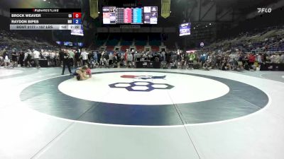 157 lbs Cons. Rd Of 64 - Brock Weaver, GA vs Raydon Bipes, MN
