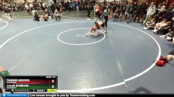 120 lbs Champ. Round 2 - Caleb Burbank, University vs Tanner Grooms, Okanogan