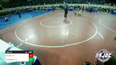 96 lbs Round Of 16 - Austin Lilly, Oklahoma Wrestling Academy vs Briar Campo, Cushing Tigers