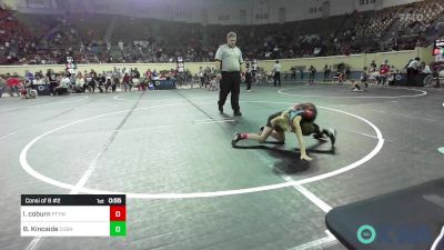 60 lbs Consi Of 8 #2 - Laramie Coburn, Perkins vs Barrett Kincaide, Cushing Tigers