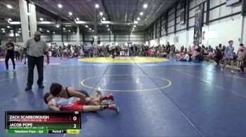 95 lbs Placement (4 Team) - Jacob Pope, LEXINGTON WRESTLING CLUB vs Zach Scarborough, RAMPAGE WRESTLING CLUB