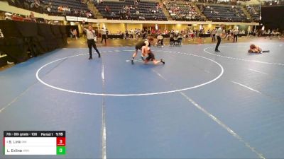 7th - 8th grade - 108 Quarters - Liam Exline, Hawkeye Wrestling Academy vs Bo Link, Immortal Athletics WC