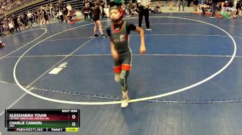 76 lbs Quarterfinal - Charlie Cannon, JWC vs Alessandra Tovar, Victory Wrestling-Central WA