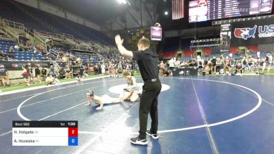 138 lbs Cons 32 #1 - Hailey Holgate, Oregon vs Alexis Hozeska, Michigan