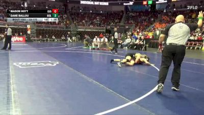 1A-175 lbs Cons. Semi - Mason Hoyt, Iowa Valley, Marengo vs Dane Ballou, Midland