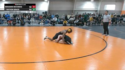141 lbs Quarterfinal - Benjamin McComas, Davis & Elkins vs Khyvon Grace, West Liberty