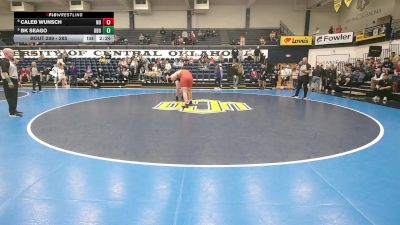 285 lbs 3rd Place Match - Caleb Wunsch, Newman vs BK Seago, Ouachita Baptist