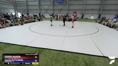 106 lbs Placement Matches (8 Team) - Cooper Jackson, Oklahoma Outlaws Blue vs Mason Kutylowski, Georgia RED