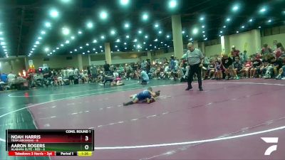 55 lbs Quarters & Wb (16 Team) - Noah Harris, Team Arkansas vs Aaron Rogers, Alabama Elite - Red