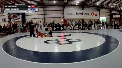 70 kg Champ. Round 1 - Tylor Stubbs, PVWC vs Kaden Schaefer, Buffalo Valley Regional Training Center