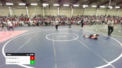 54 lbs Semifinal - Diego Sandoval, Valley Bad Boys vs Clay Ferguson, Rise Above WC