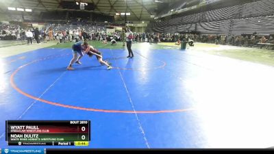 114 lbs Cons. Round 2 - Noah Dulitz, White River Hornets Wrestling Club vs Wyatt Paull, Steelclaw Wrestling Club