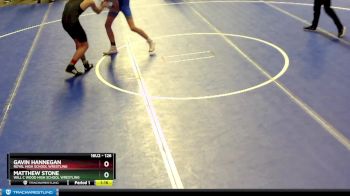 126 lbs Champ. Round 1 - Gavin Hannegan, Royal High School Wrestling vs Matthew Stone, Will C Wood High School Wrestling