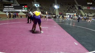 285 lbs Cons. Round 4 - Austin Presley, Montevallo vs Cole Carter, Montevallo