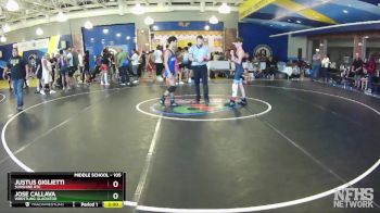 105 lbs Round 4 - Justus Giglietti, Sunshine RTC vs Jose Callava, Wrestling Gladiator