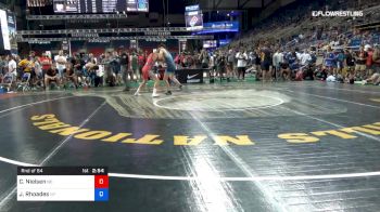 126 lbs Rnd Of 64 - Caleb Nielsen, North Dakota vs Jerald Rhoades, New York