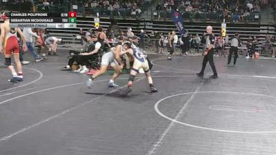 120 lbs Quarterfinal - Charles Polifrone, Olympic vs Sebastian McDougald, Triumph Trained
