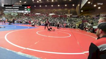 46 lbs Cons. Semi - Anthony Caceres, Battlefield Wrestling Club vs Remington Hurst, Battlefield Wrestling Club