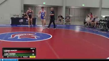 145 lbs 2nd Wrestleback (8 Team) - Logan Hancey, Utah vs Cade Warbis, North Dakota Red