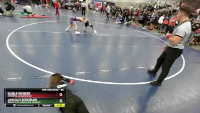 86 lbs Cons. Round 2 - Gable Riniker, Immortal Athletics WC vs Lincoln Schuelke, Berge Elite Wrestling Academy