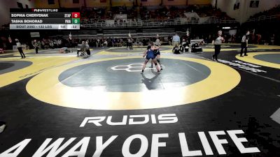 132 lbs Consi Of 8 #2 - Sophia Chervenak, St Anne-Pacelli vs Tasha Bohorad, Phillips Academy