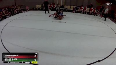 158 lbs Round 5 (8 Team) - Skylar Slade, Team Iowa vs Anyia Roberts, Nebraska Blue