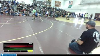 92-96 lbs Round 1 - Harlin Swartsel, Okanogan Underground Wrestling Club vs Isabelle Goedl, Steelclaw Wrestling Club