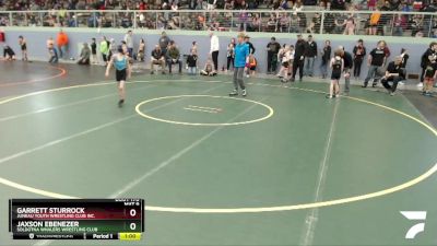 63 lbs Round 2 - Jaxson Ebenezer, Soldotna Whalers Wrestling Club vs Garrett Sturrock, Juneau Youth Wrestling Club Inc.