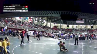 95 lbs Champ. Round 1 - Jaxson Temple, Junior Titans Wrestling Club vs Luke Petersen, Arlington Eagles