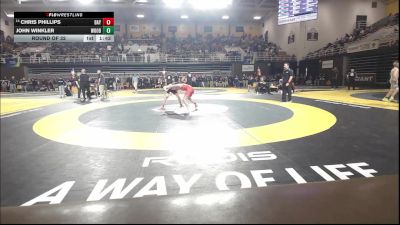 126 lbs Round Of 32 - Chris Phillips, Baylor School vs John Winkler, Woodberry Forest